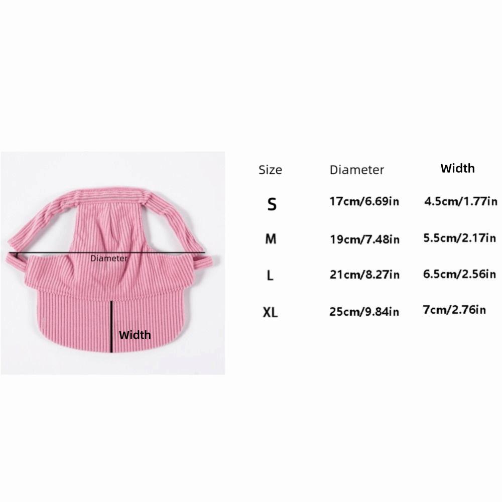 Breathable Pet Sun Hats Corduroy Cat Headwear Multi-color Dog Baseball Cap  Walking Hiking