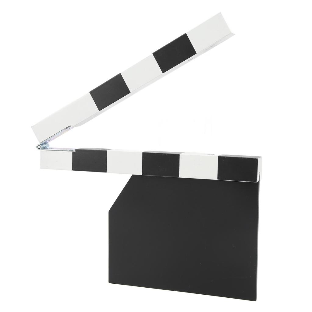 Film Director Clapper Board Density Board Movie Scene Clapboard for Photographic Props Black