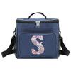 Lunch Bag Thermal Handbag Cooler Organizer Case Waterproof Outdoor Travel Shoulder LunchBox for Men and Women Rose Flower Print