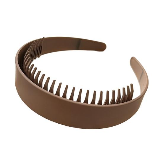 Women Headband Extra-Wide Anti-Slip Teeth Plastic Hair Hoop Strong Fixation Hairband Washing Face Hair Accessory