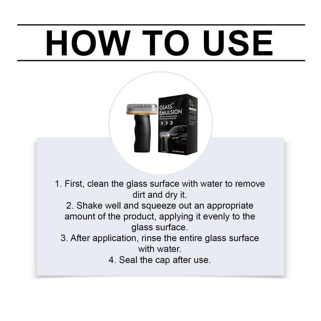 Glass Oil Film Brush for Easy Daily Oil Stain Cleaning and Clear Car Windows and Mirrors