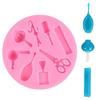 Mirror Mould Fondants Chocolate Cake Molds Clay Polymer Silicone Material Moulds