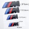 MLKK4 EEEE-1pcs ABS Car Fender Side Emblem Rear Trunk Badge M Logo Sticker For BMW M M3 M5 M6 E46 E90 F30 X1 X3 X5 X7 Accessories
