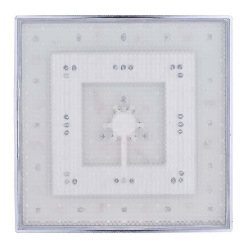 Soffione Doccia Quadrato LED Cambia Colore da 8" con Soffione Superiore Sensibile alla Temperatura - Modello 8030-C1