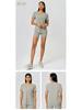 Women's Spring-Summer Yoga Short Sleeve T-shirt - Casual, Breathable, Loose-Fit for Running and Fitness