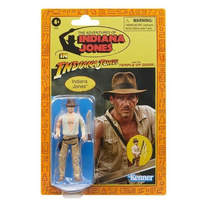 Figurine - HASBRO - Indiana Jones Retro Collection - 9,5 Cm - Détails Réalistes - Mixte