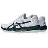 Asics GAME FF Tennis Size 100 Size 2E CLAY/OC Shoes, 1041A490, Men's, (White/Saxon Green), 25.0 Cm,