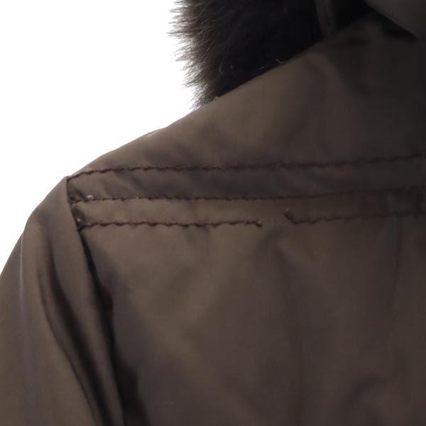 DUVETICA Circe with fox fur down parka 38 Brown Jacket Women Used
