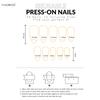 24Pcs Extra Long Coffin Press On Nails, Nude with Yellow French Tips & 3D Flower & Gold Butterfly Fake Nails