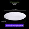 A5 Round Commercial Plastic Buffet and Fast Food Plate for Rice or Soup
