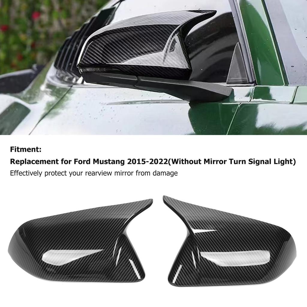 2pcs Door Mirror Cover Left Right Horn Replacement for 20152022