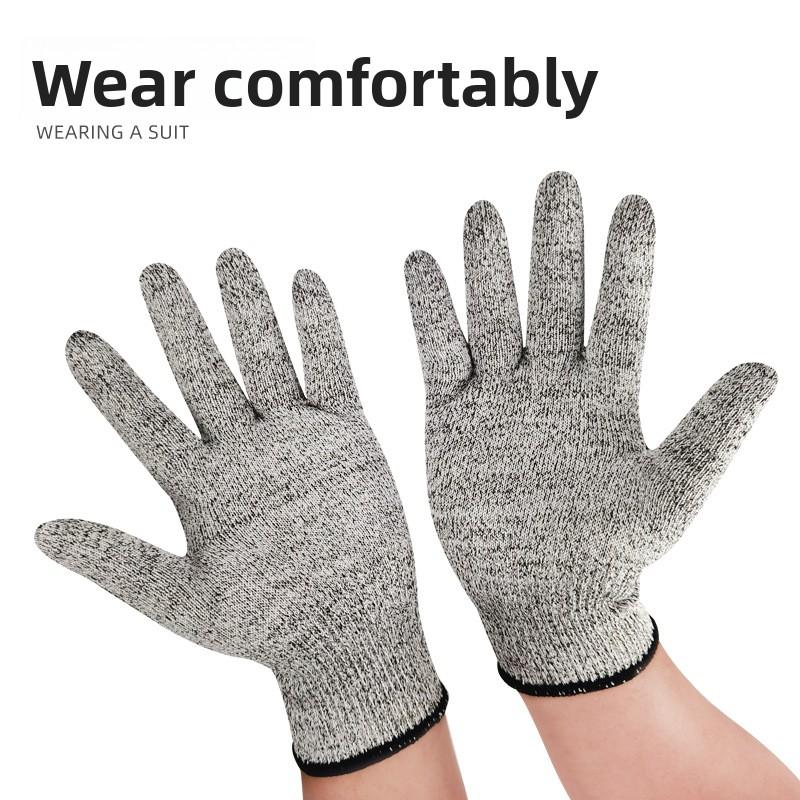 Level 5 Cut-Resistant HPPE Gloves Gardening Wear- Tear-Resistant Safety Protective Cut-Proof GlovesCustomizable Direct