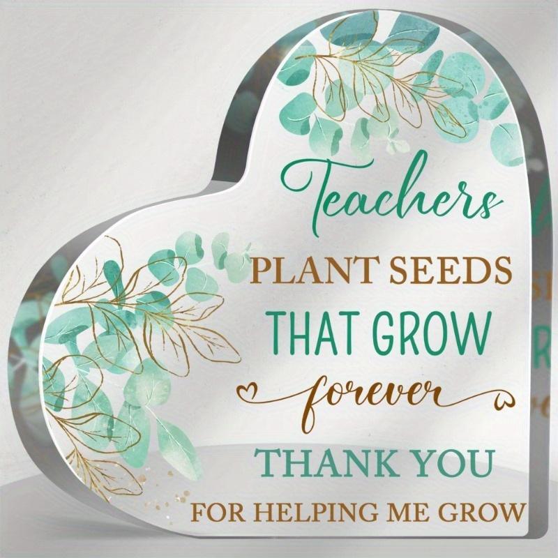 

Teacher thank you gift; female teacher thank you gift; acrylic souvenir; student retiree teacher gift. чистый