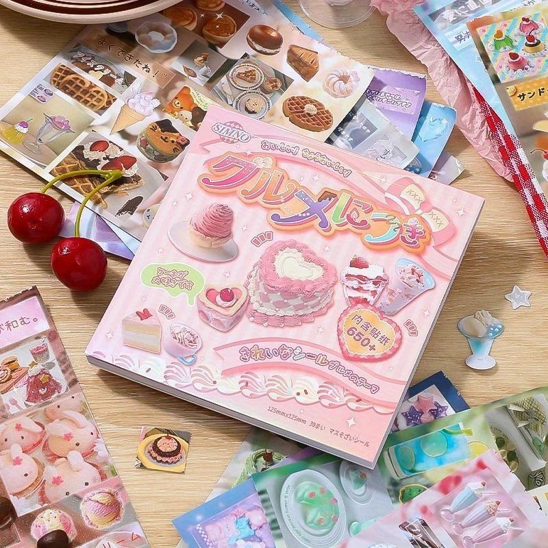 Japanese Cuisine Themed Baking Dessert Stickers Scrapbook Notebooks Phone Cases Diaries Decorative Stationery Stickers