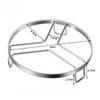 Stainless Steel Steamer Pan Rack Stackable Multifunctional Kitchen Steamer Rack Round Pot Rack