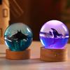 Ocean Whale Resin Crystal Ball Night Light Music Box – Ideal Birthday Gift for Kids & Friends