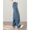 TERRE BLEUE Rhinestone High-Waisted Wide-Leg Jeans for Women