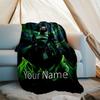Custom Name Valorant Theme Printed Blanket - Perfect for Couch, Bed, Travel & Outdoor Use | Machine Washable, Cozy & Durable.