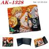 Demon Slayer Wallet Anime Bi-Fold PU Snap Short Purse Portable Card Holder Tanjiro Nezuko