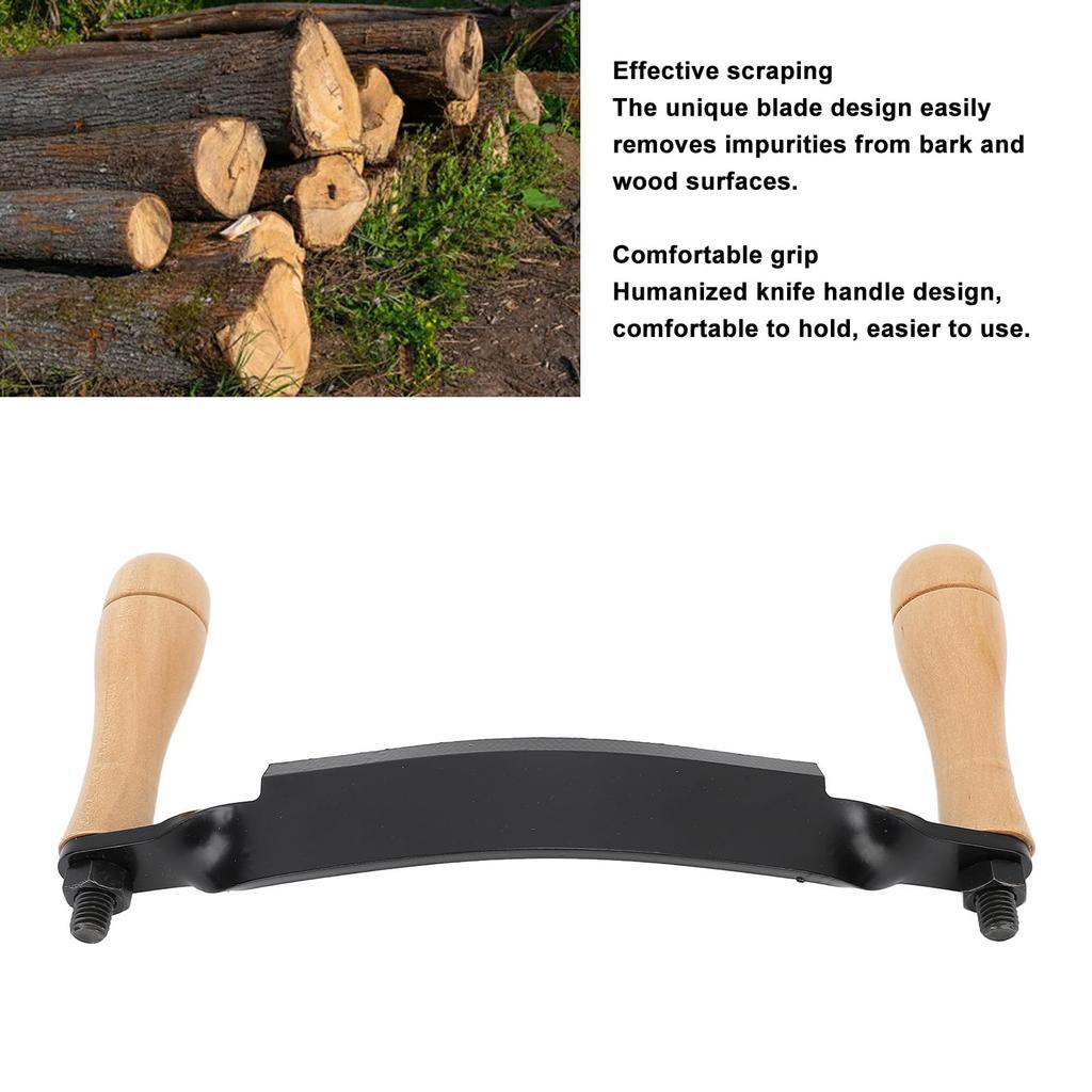 Draw Shave for Peeling Removing Rough Pest Wood and Shaping Wood Ergonomic Handle for Ambidextrous Straight Draw Durable Woodworking Tool for Outdoor