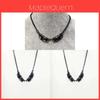 Gothic Punk Angel Wings Necklace With Geometric Alloy Pendant For Casual Wear