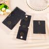 50Pcs Collection Gold Lettering On Black Background  Paper Card Hair Accessories Dispaly Card