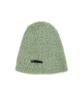 Bajal Va Brooch Soft Angora Beanie Light Khaki
