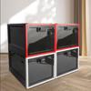 Large Capacity Clear Locking Box Transparent Combination Lock Box  Fridge Organization