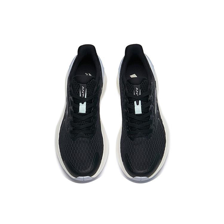 New Anta Running Collection Anti Slip Wear Resistant Low Top Running Shoes Women's Black Purple 122225585-8
