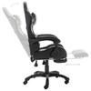 Gaming Chair with Footrest Black and Camouflage Pattern Faux Leather