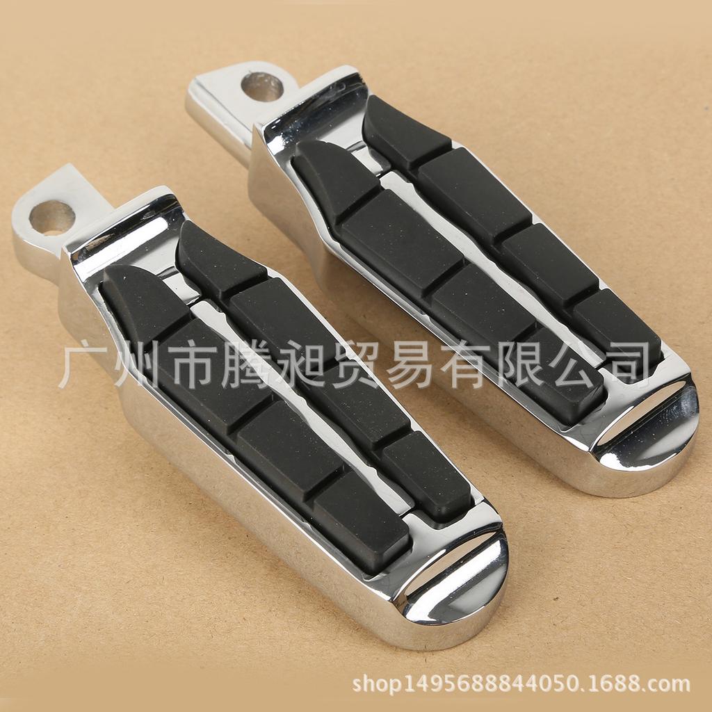 Compatible Chrome Foot Pegs for Harley 883, 1200, 48, Dyna, Fat Boy, Breakout, Heritage