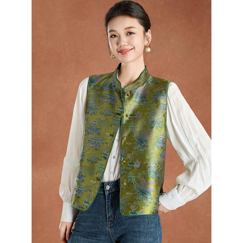 Meilannie New Chinese Style Jacquard Sleeveless Vest