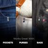(KeySmart) Nano Clip | Pocket Clip Keyring Holder - Secure your keys and eliminate pocket bulges (1 Pack)