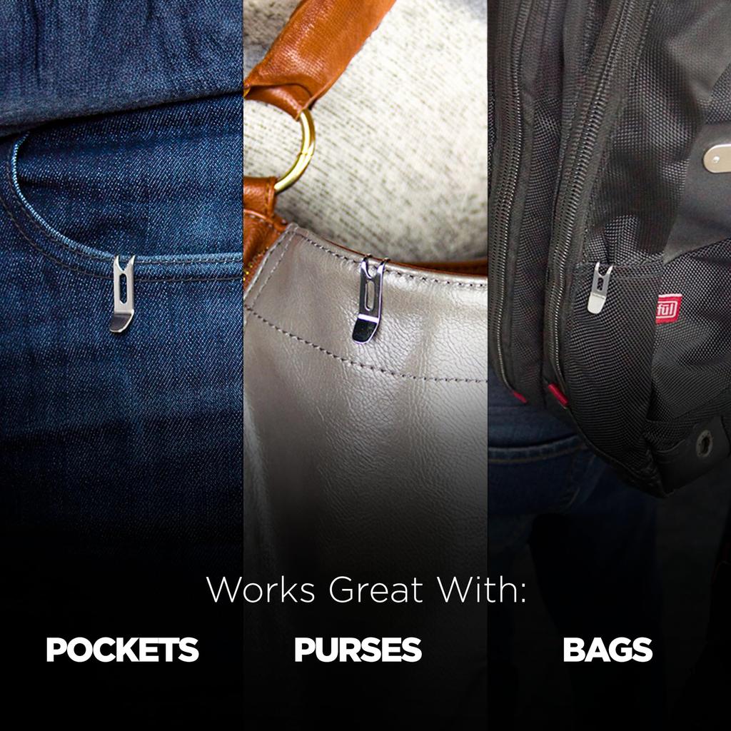 (KeySmart) Nano Clip | Pocket Clip Keyring Holder - Secure your keys and eliminate pocket bulges (1 Pack)