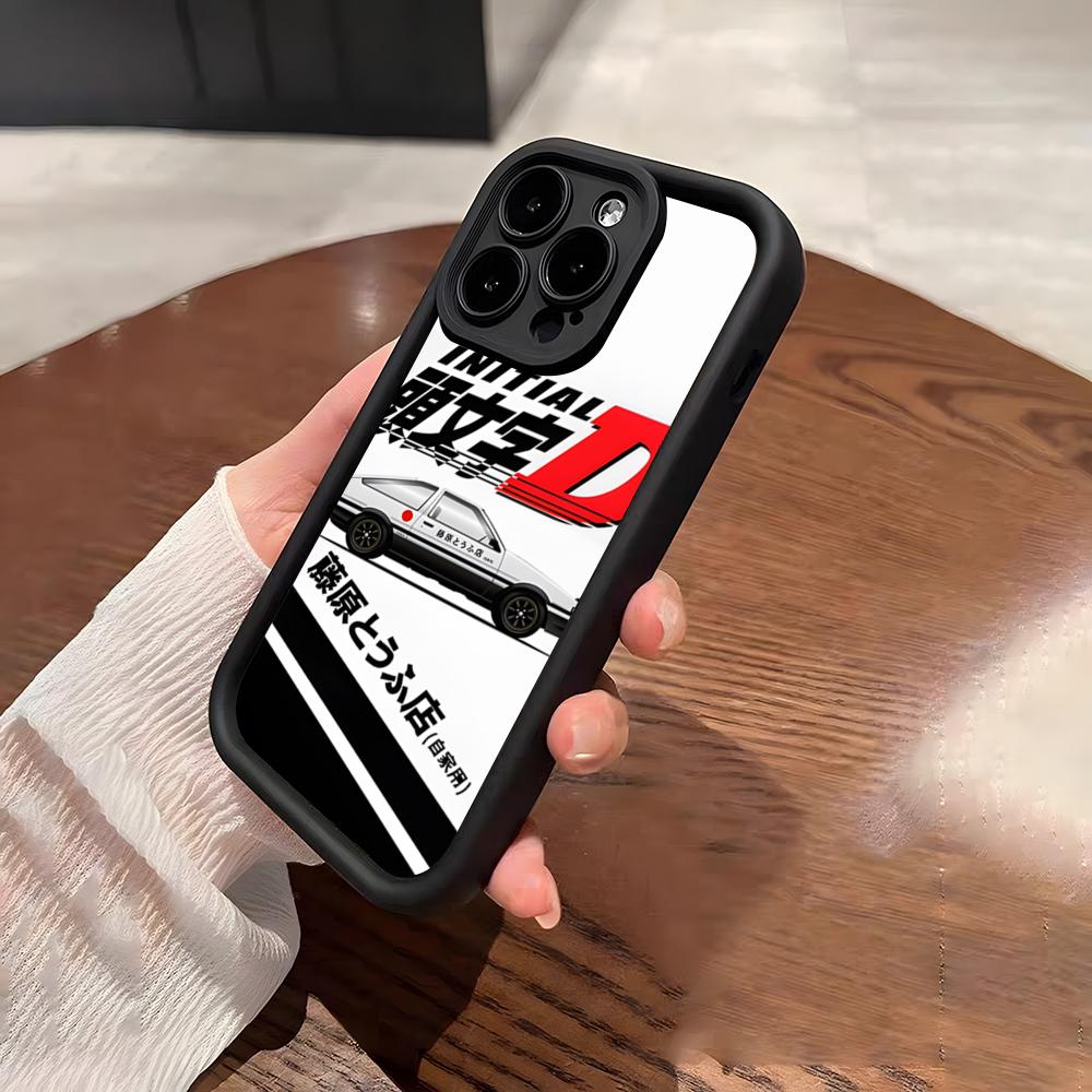 Anime I-Initial D AE86 Fodral För IPhone 17 Pro Max 15 Pro 16 14 Plus 12 13 Mini 11 Pro Stötsäkert Mjukt Fodral