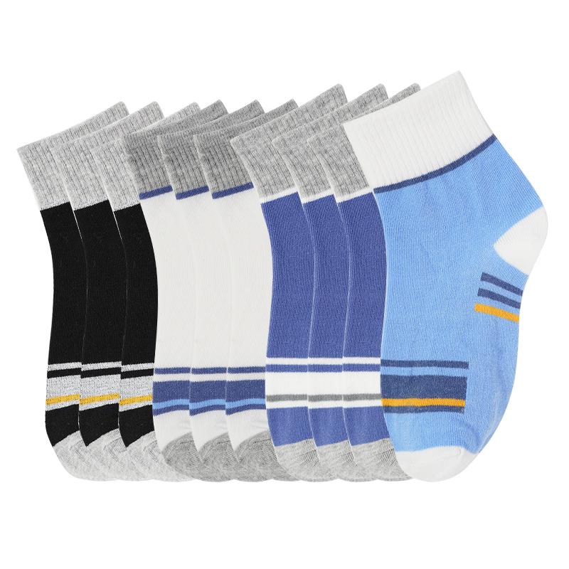 

10 Pairs Men s Mid-tube Cotton Deodorant Breathable Summer Cotton Sports Socks Summer Boys Socks 10 pairs