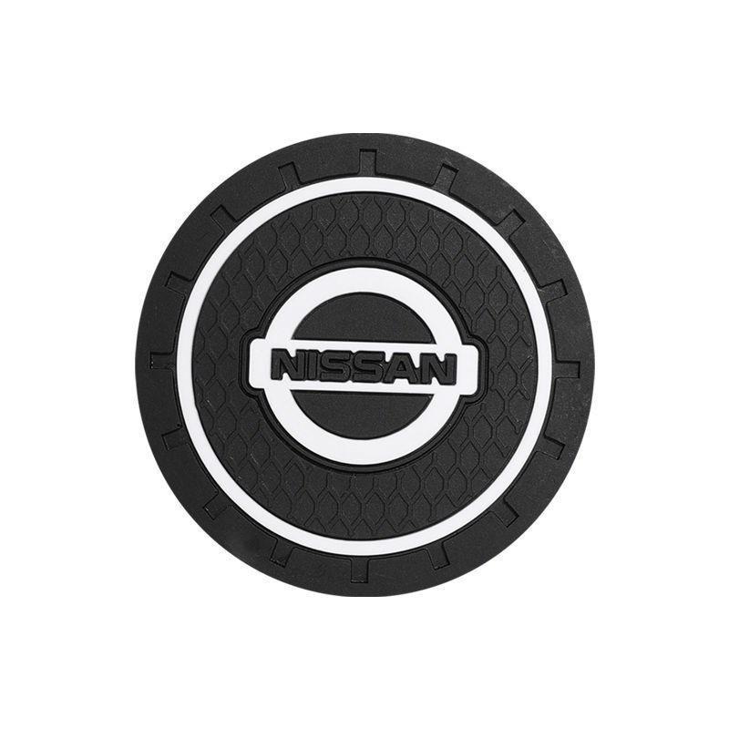 Cartoon Car Logo Cute Anti-Slip Silicone Coaster Mat with Card Slot