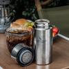 Boundless Voyage Titanium Water Vacuum Insulated Thermos with Tea Pure Titanium Water for Everyday Outdoor and Camping Bottle, 280ml, Double-Walled