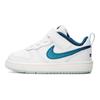Nike Court Borough Low 2 SE TD Łapki Buty dla niemowląt Biały Summit-White Lodowy-Niebieski DQ5981-100