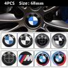 4 Stück 56mm 68mm Auto-Felgenmitdeckel Logo ist geeignet für BMW M1 X3E83 E71 G82 E30 G05 F18 X3G01 F13 E89 X5E53 F15 E63