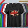 Zerrissenes Union Jack T-Shirt Flagge England Vintage T-Shirt Britische Retro Mode Sport