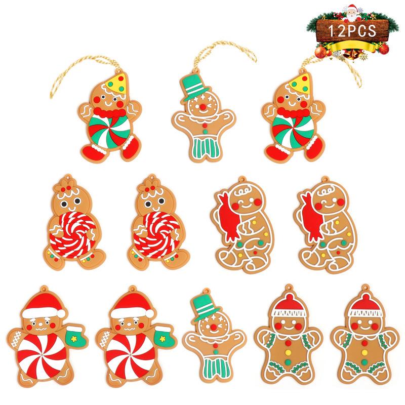 Classic Christmas Gingerbread Man Tree Ornaments