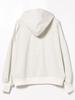Beams Heart Women's Ivory Glitter Fleece Hoodie, One Size