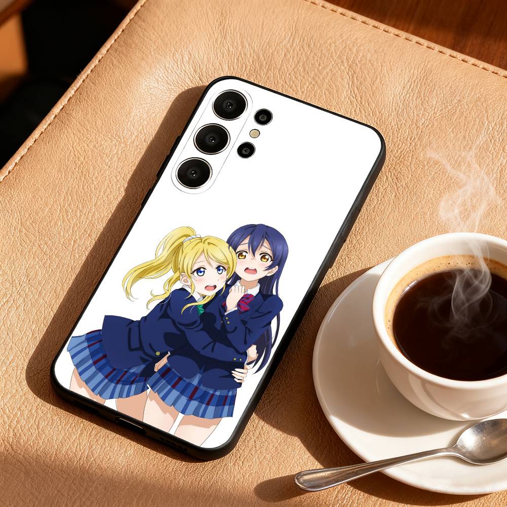 Love Live School Ldol Diary Phone Case For Samsung S26,S25,S24,S21,S22,S23,S30,Ultra,S20,FE,Lite,10,9,Black Cover