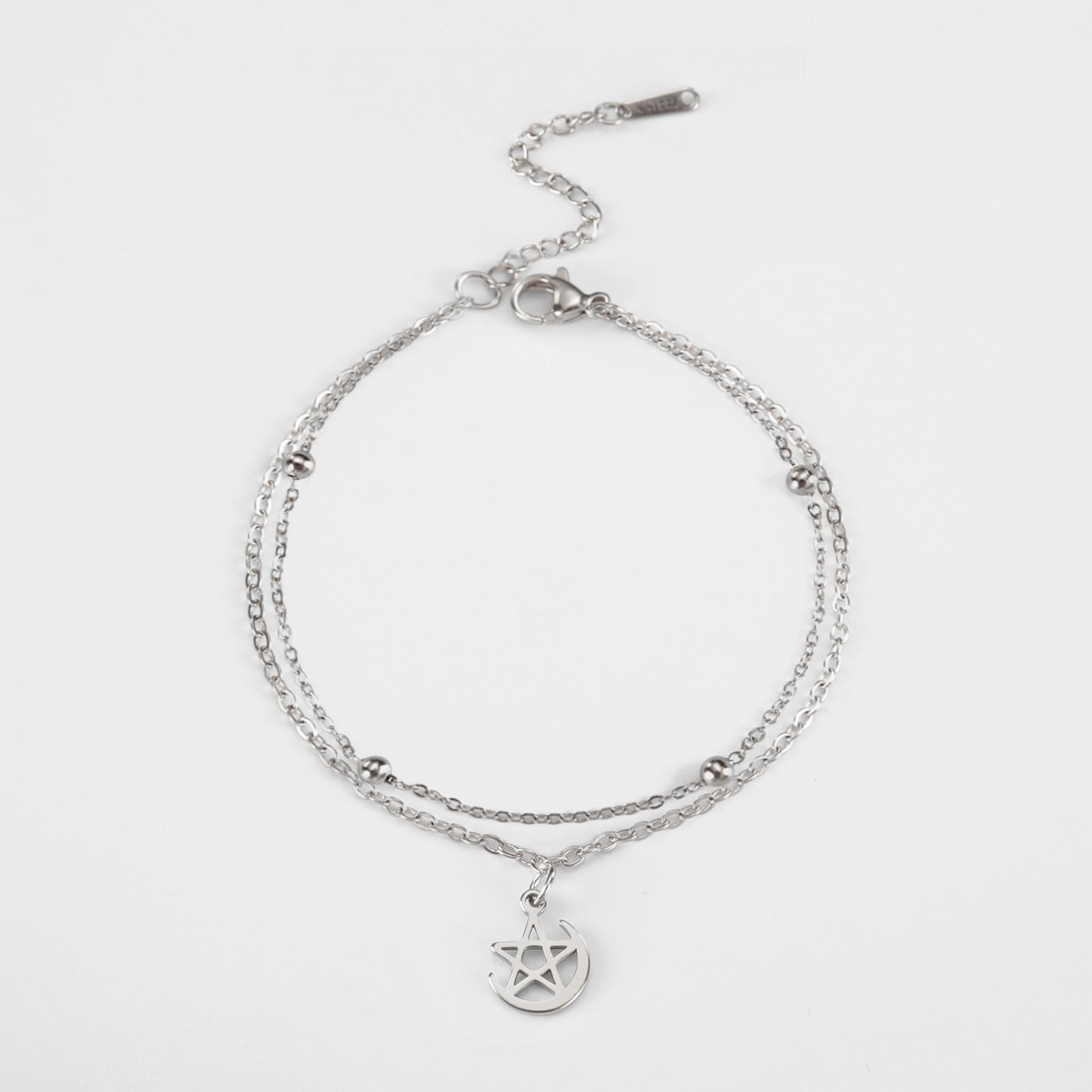 

Регулируемый браслет с луной и звездами, модный тренд для женщин, ультранатуральные ювелирные изделия-талисманы