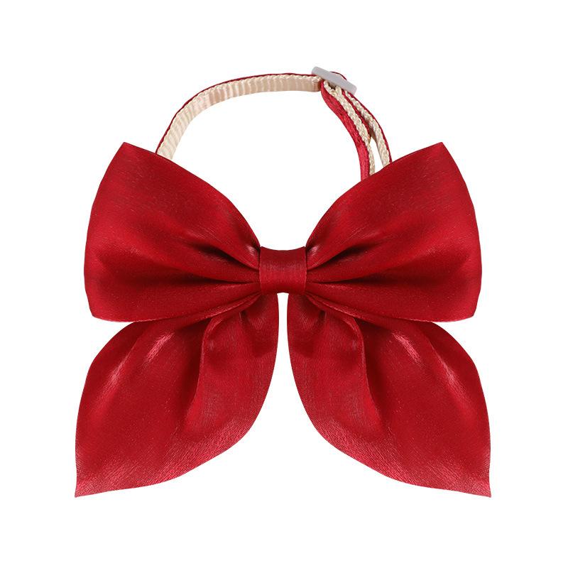 

Cat Collar Adjustable Pet Bow Tie Collars for Small Cats Dogs Fashion Fancy Kitten Necktie Buckle Necklace Pet Accessoreis S красный