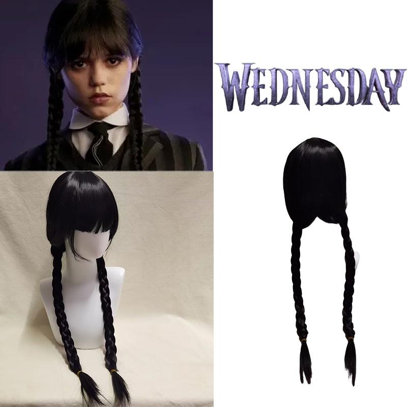 Wednesday Addams Braided Hair Perfect For Halloween Xmas Fancy Party