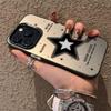 English Star Sterling Silver Shell Phone Case for Apple 17/16/15Pro/14ProMax/13/12/11 Cross-Border