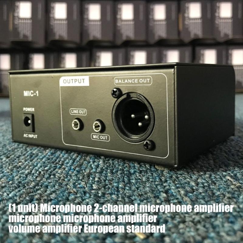 Double Channel Mic Preamp In Durability Metal Case Instrument Preamplifier Ideal For Studio Recording And Stage Use