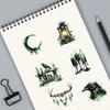 50 Popular Cross-border Forest Witch Stickers, Magic Potion, Transparent Waterproof Handwriting Notebook